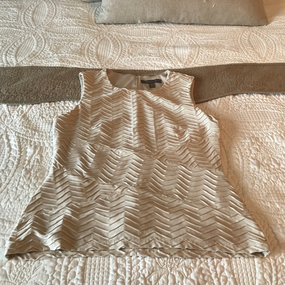 Fitted sleeveless top,  beautiful fabric.